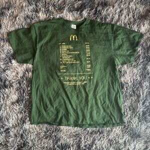 Delta Green T-Shirt with Gold Detail McDonald’s App Promotion Men’s Size 2XL